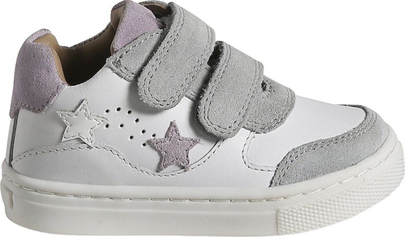 Vertbaudet Leren witte babysneakers met klittenband