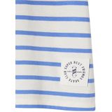 Vertbaudet - Gestreept Jongensshirt - Korte Mouwen - Katoen - Marine