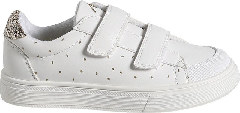 Kindersneakers - Wit - Synthetisch - Gouden Details