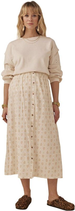 Envie de Fraise - Zwangerschapssweater - Grijs - 2-in-1 Effect, Fleece en Katoen