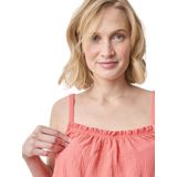 Zwangerschapsblouse - Lichtblauw - Katoenen Gaas - Dunne Schouderbandjes