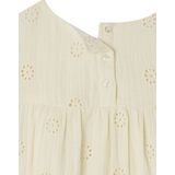 Bloemetjesjurk - Katoen - Rechte Hals - Korte Mouwen - Geborduurd