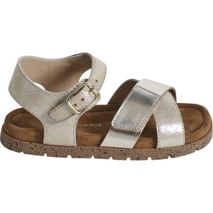 Vertbaudet - Open Sandalen - Goud - Leer - Gekruiste Riempjes