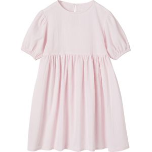 Vertbaudet - Jurk - Seersuckerstof - Blauw