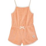 Jumpsuit - Sorbetkleur - Badstof - Geborduurde Bloemen