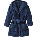 Badjas - Kind - Badstof - Met Capuchon - Elastische Tailleband