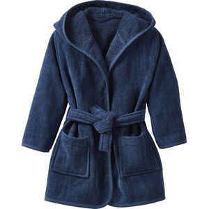 Badjas - Kind - Badstof - Met Capuchon - Elastische Tailleband