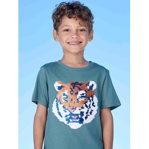 Pailletten Top - Omkeerbaar - Multikleur - Polyester