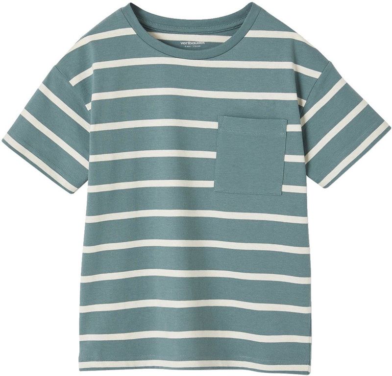 Vertbaudet - Aanpasbaar - T-shirt - Gestreept - 100% Katoen