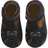 Vertbaudet Leren dichte babysandalen met klittenbandsluiting