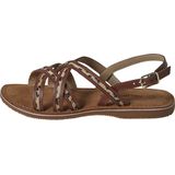 Vertbaudet Leren sandalen met kruisbandjes