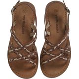 Vertbaudet Leren sandalen met kruisbandjes