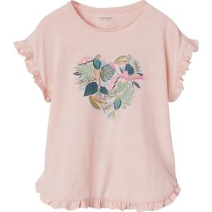 Vertbaudet - T-shirt - Meisjes - Met Ruches en Lovertjes