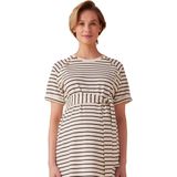 Envie de Fraise - Gestreepte Fleece Zwangerschapsjurk - Borstvoeding - Zacht Materiaal