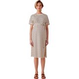 Envie de Fraise - Gestreepte Fleece Zwangerschapsjurk - Borstvoeding - Zacht Materiaal