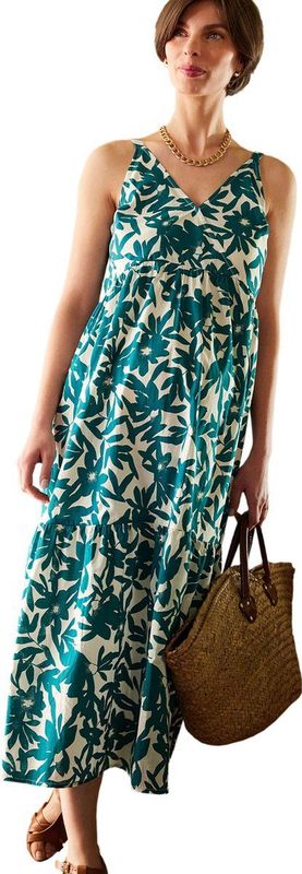 Envie de Fraise - Zwangerschapsjurk - Bloemenprint - Schouderbandjes - 126 cm