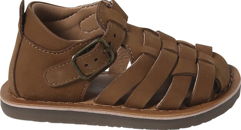 Vertbaudet Dichte babysandalen met leren gesp
