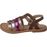 Vertbaudet Leren sandalen met gespen voor meisjes