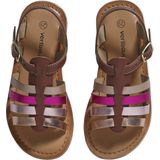 Vertbaudet Leren sandalen met gespen voor meisjes