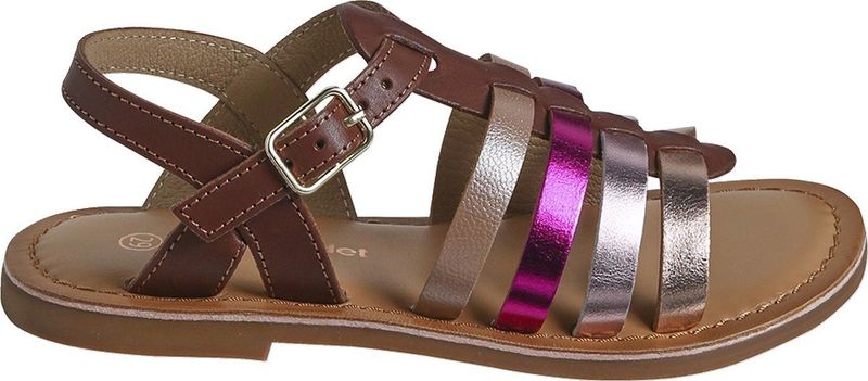 Vertbaudet Leren sandalen met gespen voor meisjes