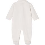 Set van 2 - Geribd Fluwelen Babyslaappakjes - Beige - Met Opening voor Gemakkelijk Aankleden