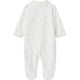 Set van 2 - Fluwelen Babyslaappakjes - Roze - Opening met Drukknopen - Antislipvoetjes vanaf 9 Maanden