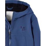 Vertbaudet - Fleece - Sportjack - Blauw - 96% Polyester, 4% Elastaan, Capuchon, 2 Ritszakken
