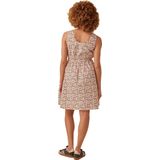 Lange zwangerschapsjurk met iriserende bloemen ENVIE DE FRAISE zandbeige