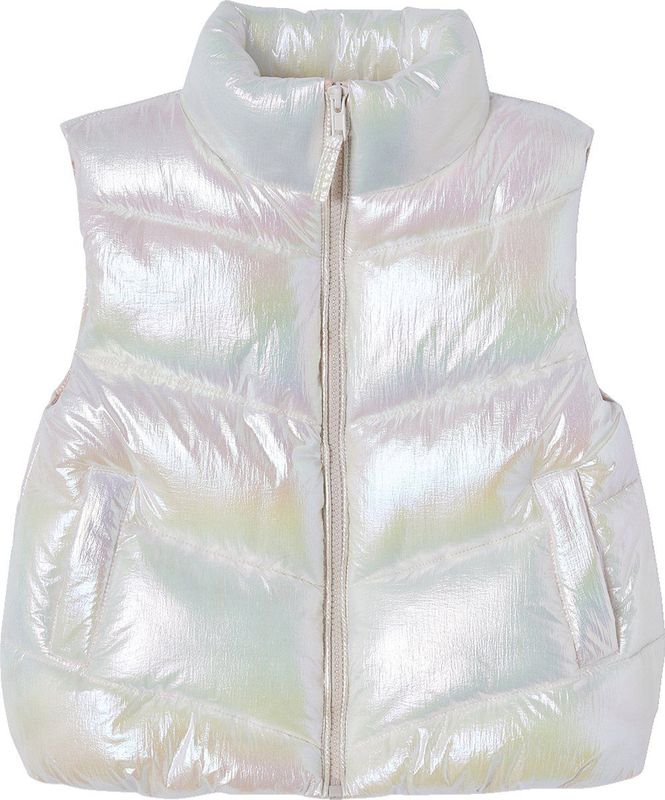 Vertbaudet Mouwloos donsjack met parelglanseffect voor meisjes