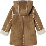 Mantel - Bruin - Wol - Meisjes - Met Capuchon