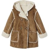 Mantel - Bruin - Wol - Meisjes - Met Capuchon