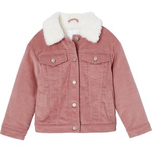 Vertbaudet - Meisjesjas - Fluweel - Imitatiebonten Voering - Tussenjas