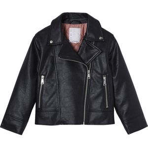 Leren meisjesjack - Zwart - Jasje voor Meisjes