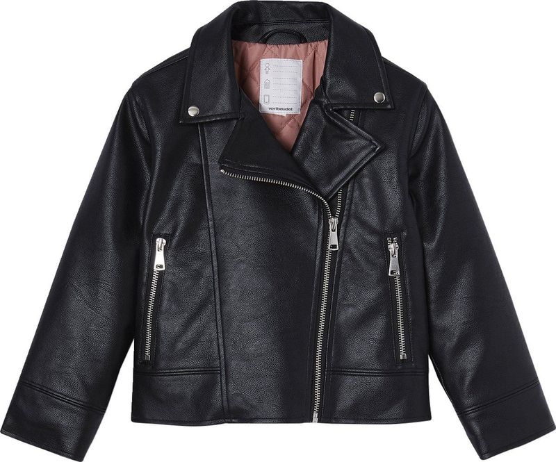 Leren meisjesjack - Zwart - Jasje voor Meisjes