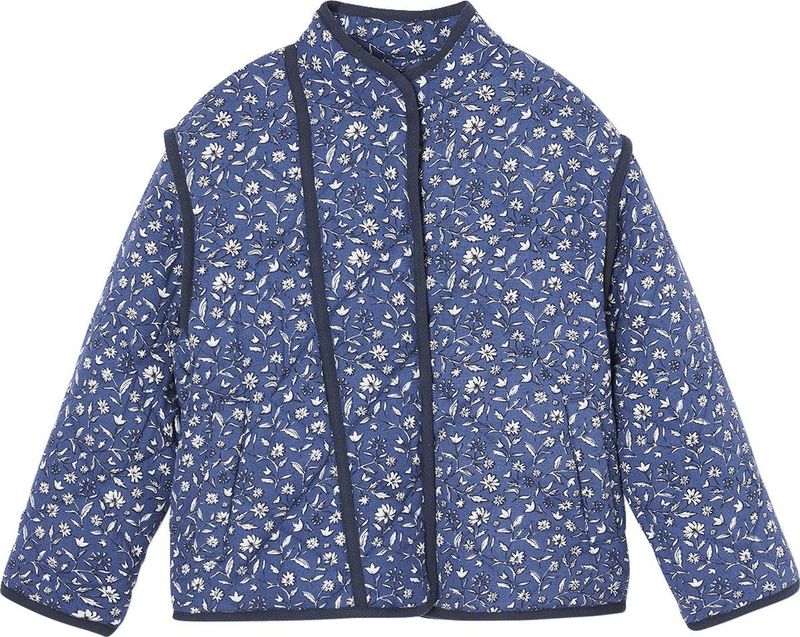 Gewatteerde Jas - Bloemenprint - 100% Viscose Bovenkant - Sherpa Voering