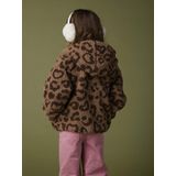 Vertbaudet Vest met luipaardprint en capuchon van sherpa meisje