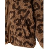 Vertbaudet Vest met luipaardprint en capuchon van sherpa meisje