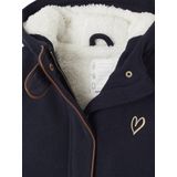 Jas - Capuchon - Marine - Gerecycled Polyester - Meisjes