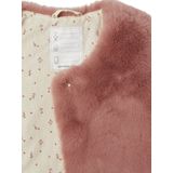 Vertbaudet - Bodywarmer - Imitatiebont - Meisje - 100% Polyester, Voering 100% Katoen