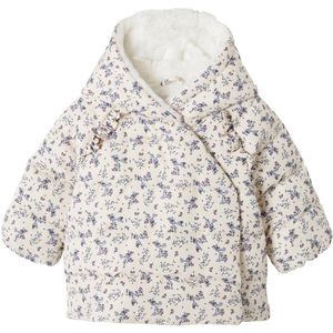 Vertbaudet - Asymmetrisch Donsjack - Baby - Roze - Gevoerd met Imitatiebont