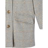 Vertbaudet - Meisjesjas - Ruitjes - Wol - 65% Polyester, 29% Wol, 100% Polyester Voering