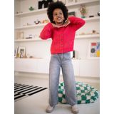 Wijde Meisjesjeans - Denimgrijs - 100% Katoen