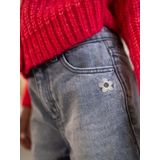 Wijde Meisjesjeans - Denimgrijs - 100% Katoen