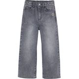 Wijde Meisjesjeans - Denimgrijs - 100% Katoen