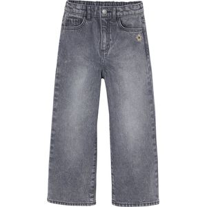 Wijde Meisjesjeans - Denimgrijs - 100% Katoen