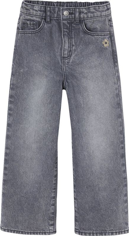 Wijde Meisjesjeans - Denimgrijs - 100% Katoen