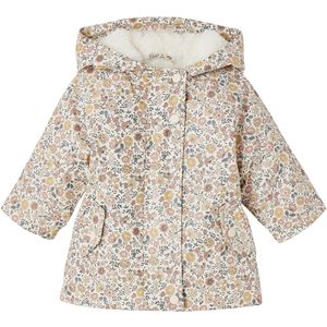 Regenjas - Roze - Met Capuchon - Voor Babymeisjes - Bloemenprint - Gevoerd
