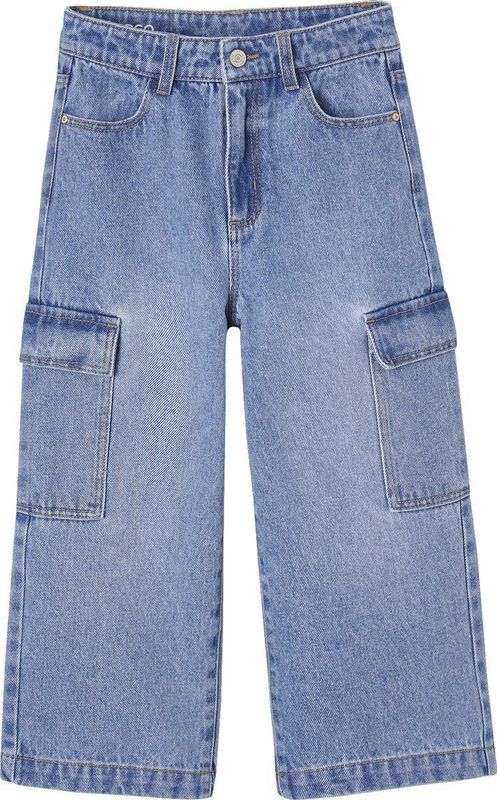 Vertbaudet Wijde cargojeans meisjes
