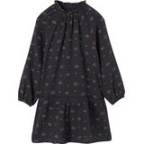 Vertbaudet - Jurk - Katoen - Bloemenprint - Ruche aan de onderrand