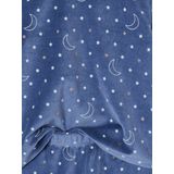 Set van 2 fluwelen pyjama's "sur mon nuage" voor meisjes blauwgroen